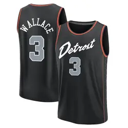 Ben Wallace Detroit Pistons Men's Fast Break 2023/24 City Edition Jersey - Black