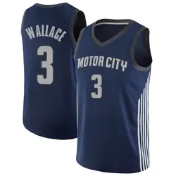 Ben Wallace Detroit Pistons Men's Swingman Jersey - City Edition - Navy